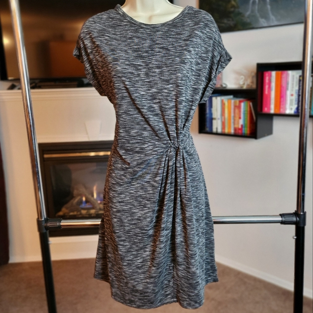George Heather Grey Front Knot Tunic size Small